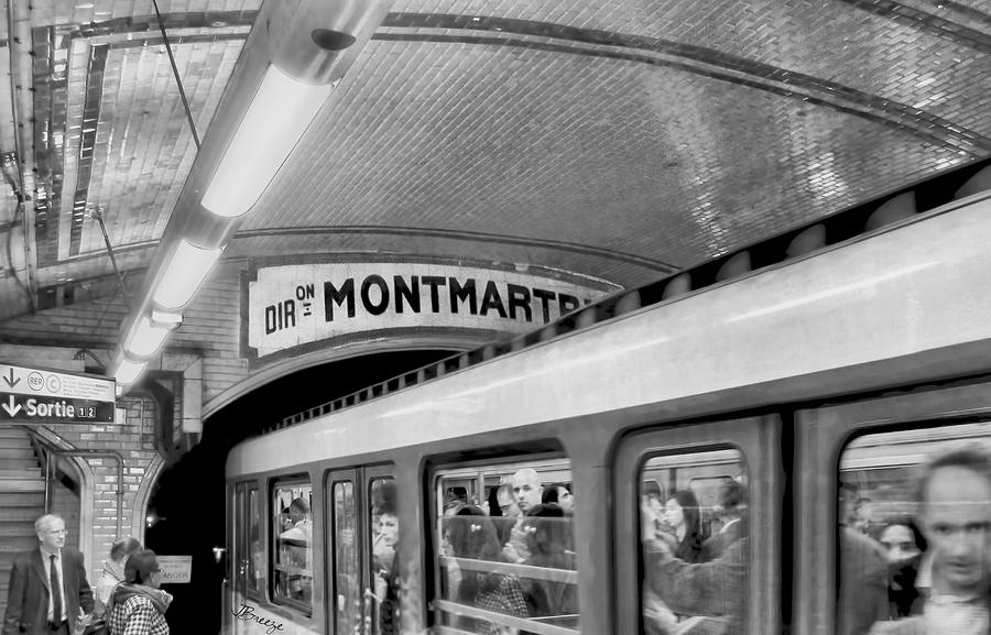 Metro at Montmartre. Paris Photograph by Jennie Breeze