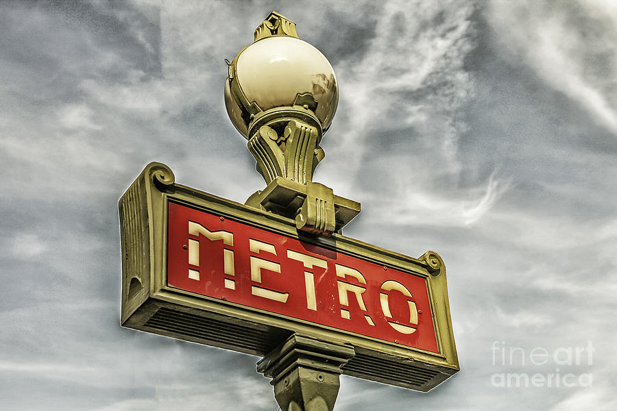 Architecture Photograph - Metro in Paris by Patricia Hofmeester