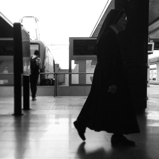 Italy Photograph - Metro Nun.....#italy by Sonia Roselli