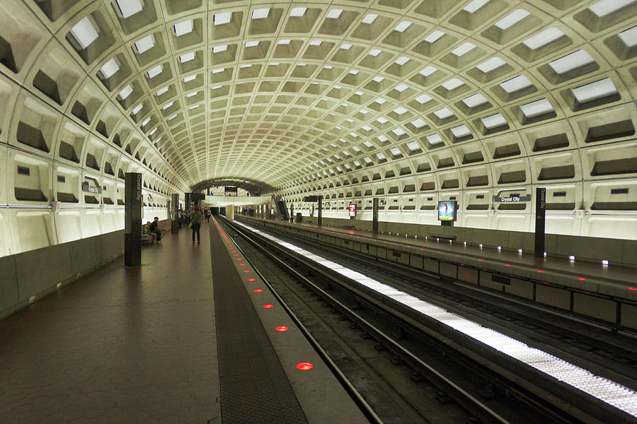 Metro Station In Suburban Washington, D Photograph by Christopher Reed ...