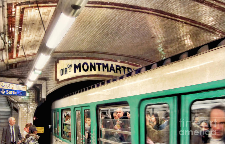 Metro to Montmartre. Paris   Photograph by Jennie Breeze
