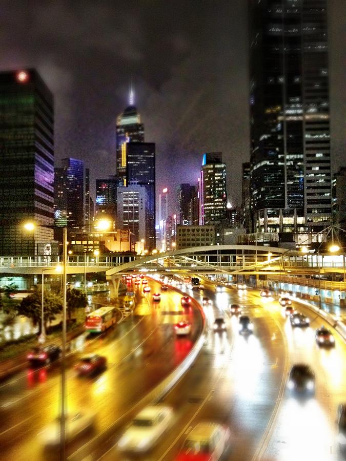 Metropolis Hong Kong During Rush Hour Photograph by Lars Ruecker