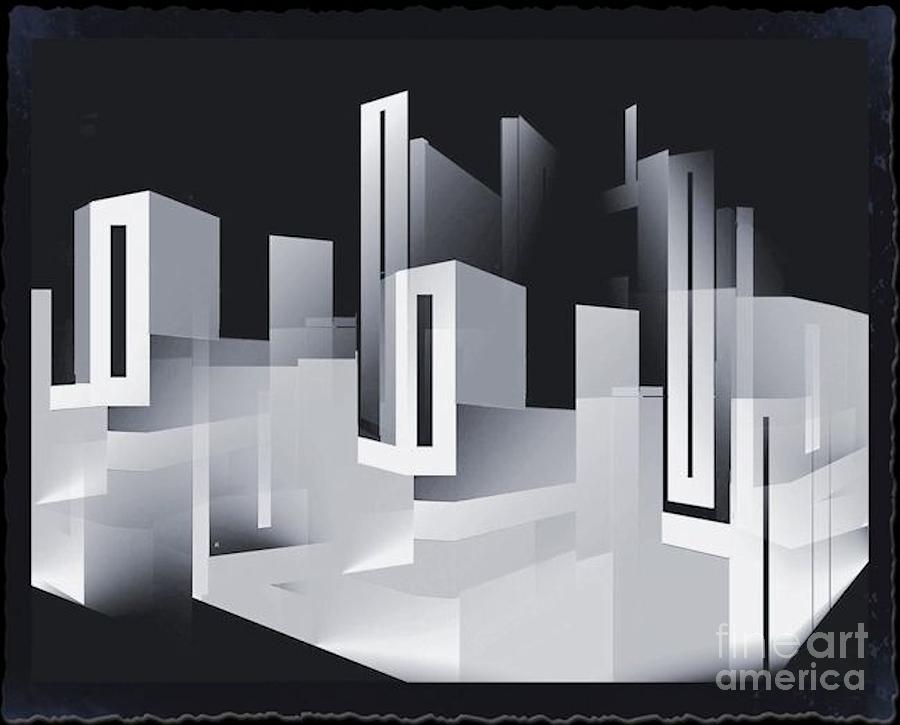 Abstract Digital Art - Metropolis by John Krakora
