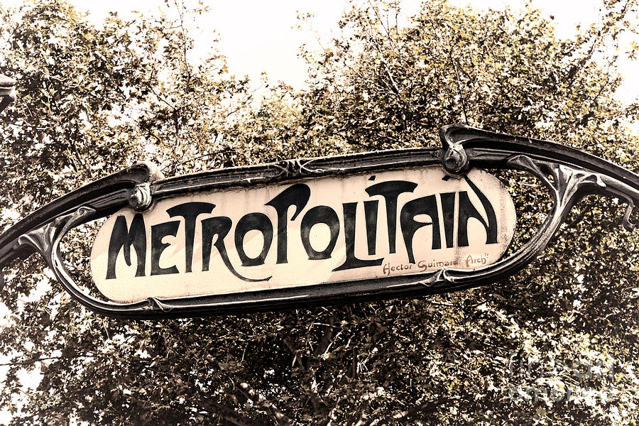 Metropolitain Photograph by Olivier Le Queinec