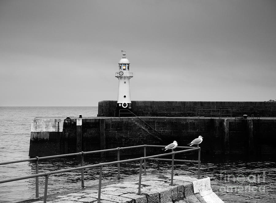 Mevagissey Lighthouse Photograph by Louise Heusinkveld