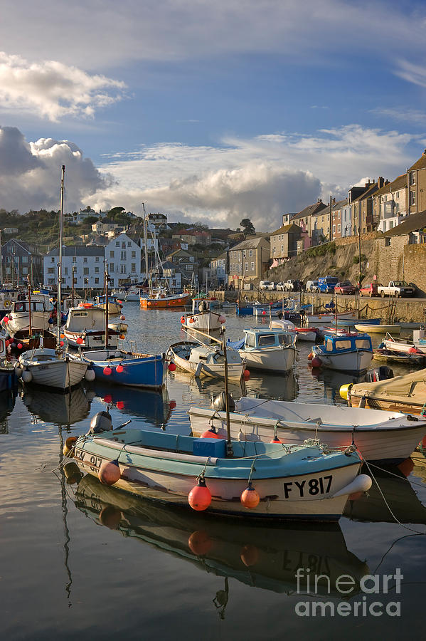 Boat Photograph - Mevagissey by Louise Heusinkveld