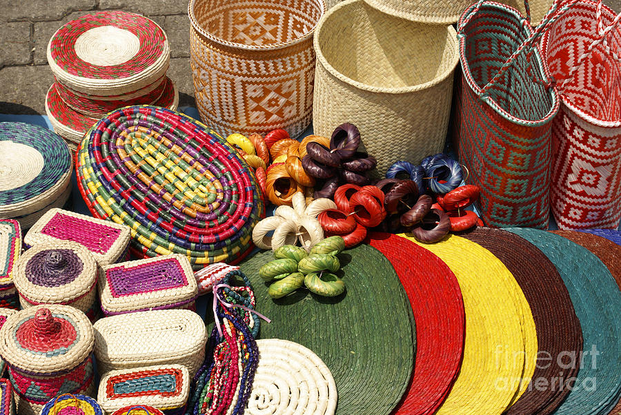 Mexican Basketry Photograph by John  Mitchell