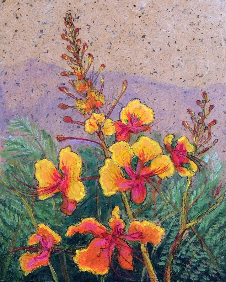 Mexican Bird of Paradise Painting by Candy Mayer