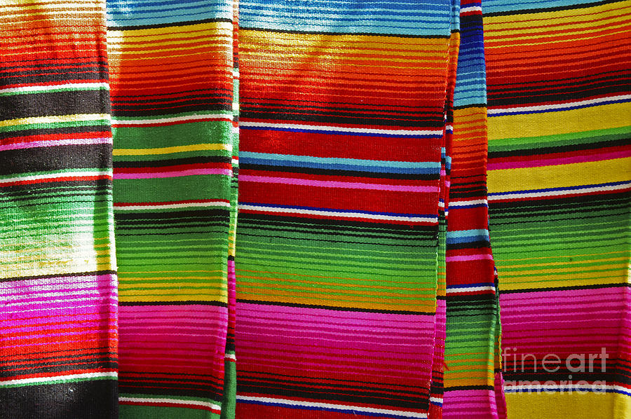 Mexican Blankets Cancun Photograph by John  Mitchell