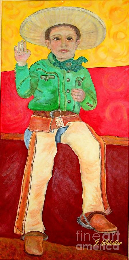 Mexican Charro Boy Painting by Jodie Scheller