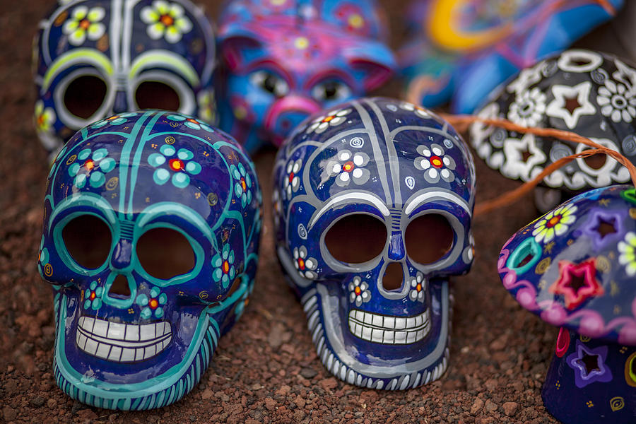 Mexican clay skulls Photograph by ©fitopardo.com