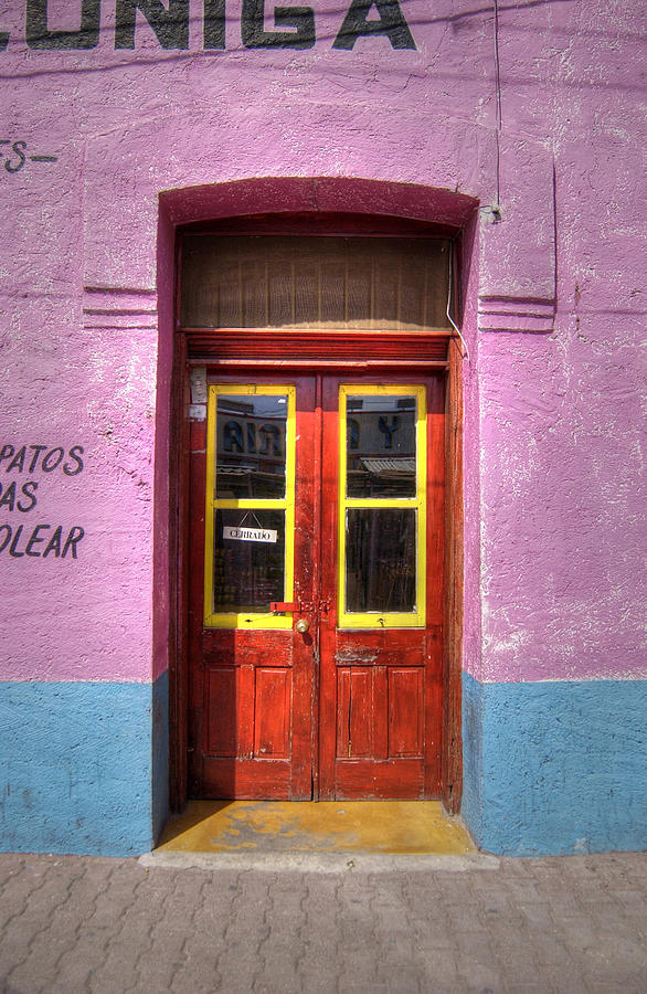 Mexican Door Photograph by Mark Langford