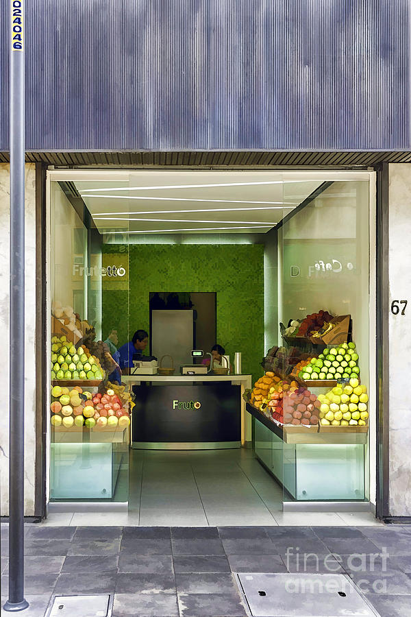 Fruit Photograph - Mexican Fruit Shop by Lynn Palmer