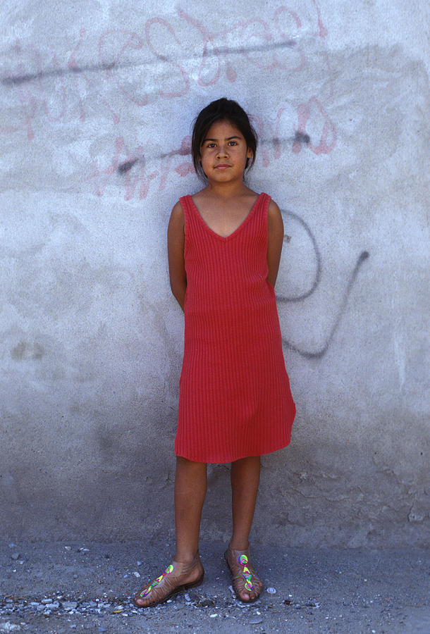 Mexican Girl In Red Dress Photograph By Mark Goebel