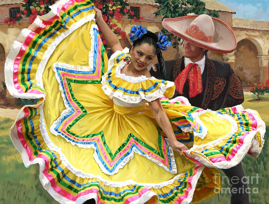 Mexican Hat Dance Painting - Mexican Hat Dance 2 by Tim Gilliland
