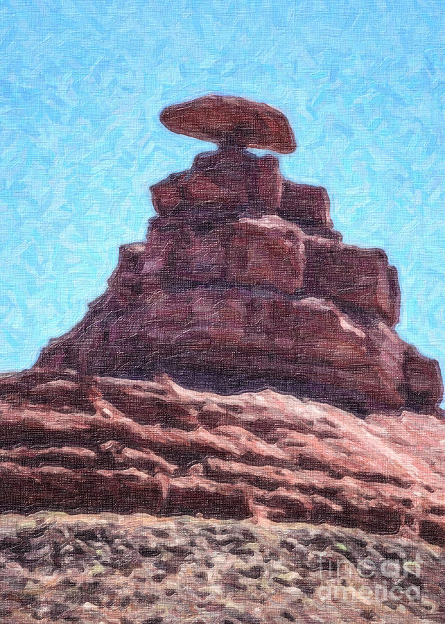Mexican Hat Utah USA Digital Art by Liz Leyden