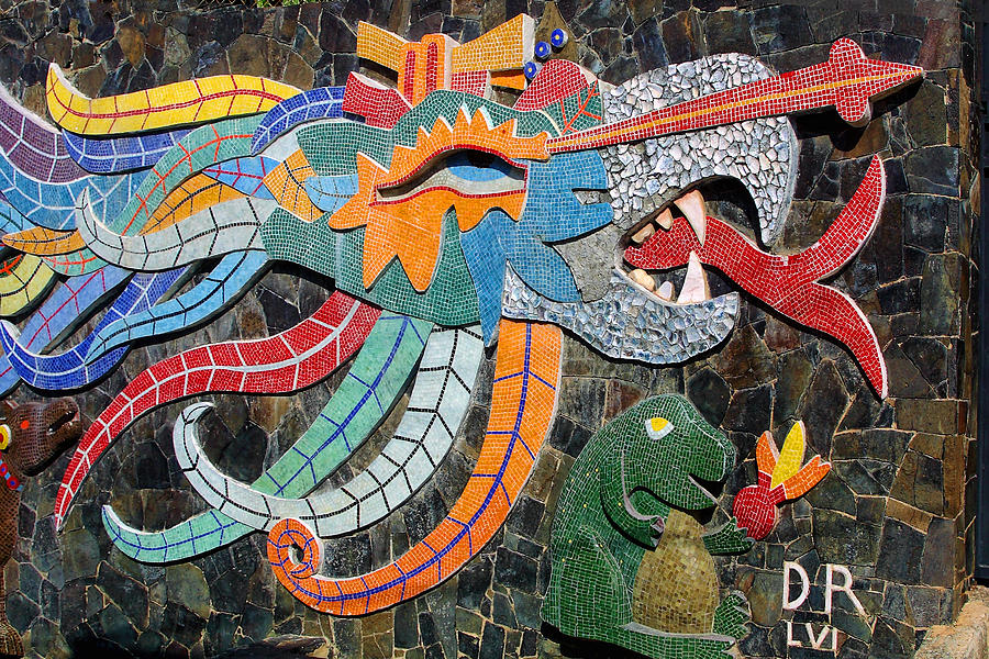 Travel Photograph - Mexican Mosaic Art by Linda Phelps