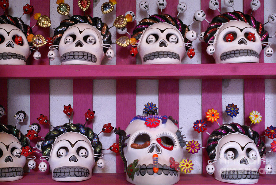 Mexican Skulls Photograph by John  Mitchell