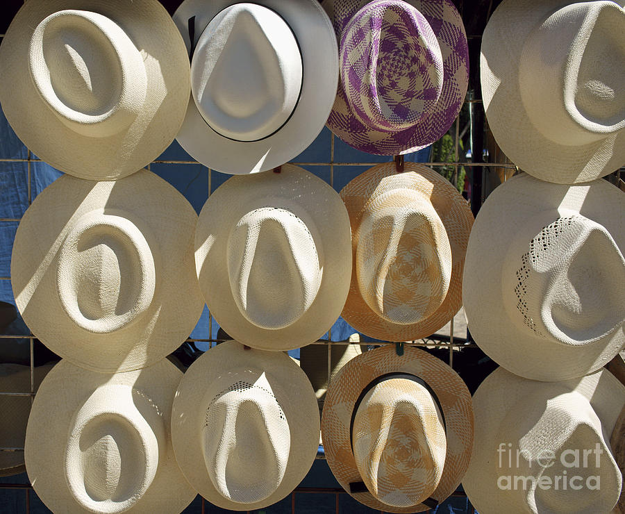 Mexican Straw Hats Photograph by John  Mitchell