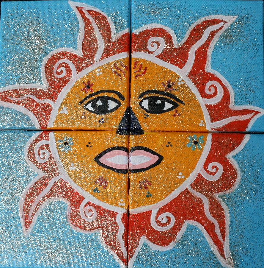 Mexican Painting - Mexican sunshine by Monica Art-Shack