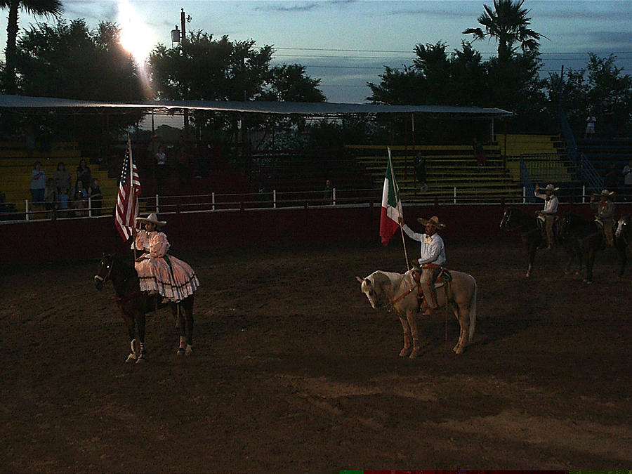 Mexican theme rodeo July 4th Chandler Arizona 1999 Photograph by David Lee Guss