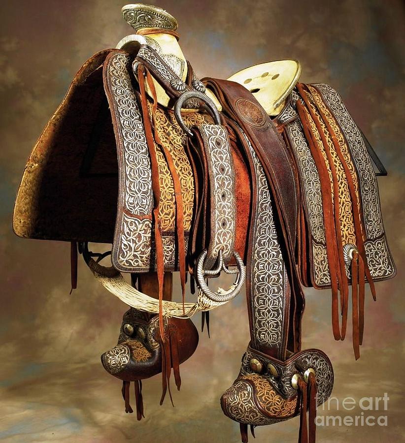Mexican Vaquero Saddle Photograph by Thea Recuerdo