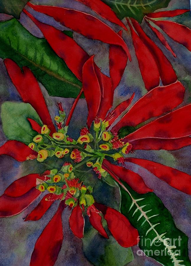 Flower Painting - Mexican Wild Poinsetta by Deane Locke