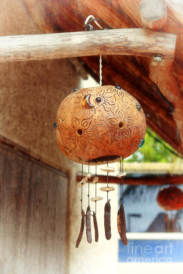 Mexico Photograph - Mexican Wind Chime Lamp by Charline Xia