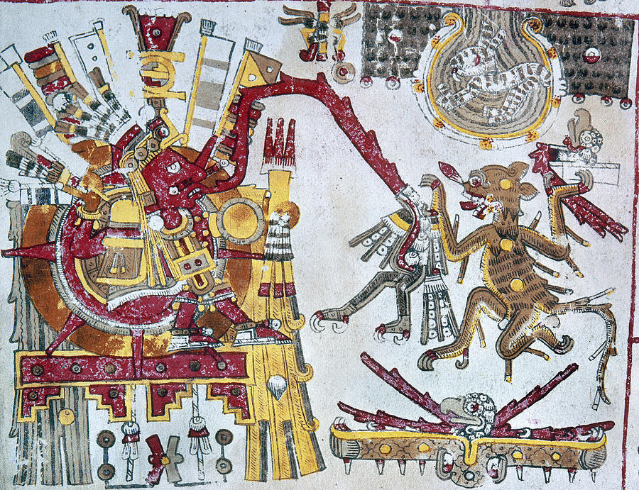 Mexico Aztec Ceremony Painting by Granger