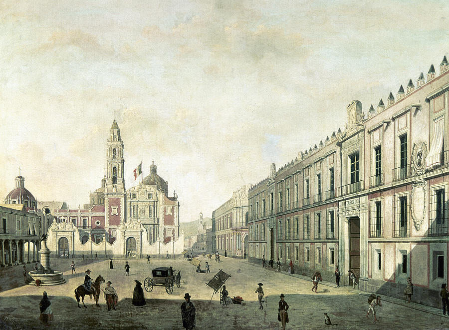 1825 Painting - Mexico City, C1825 by Granger
