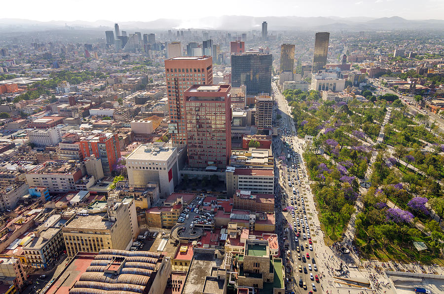Architecture Photograph - Mexico City Cityscape by Jess Kraft