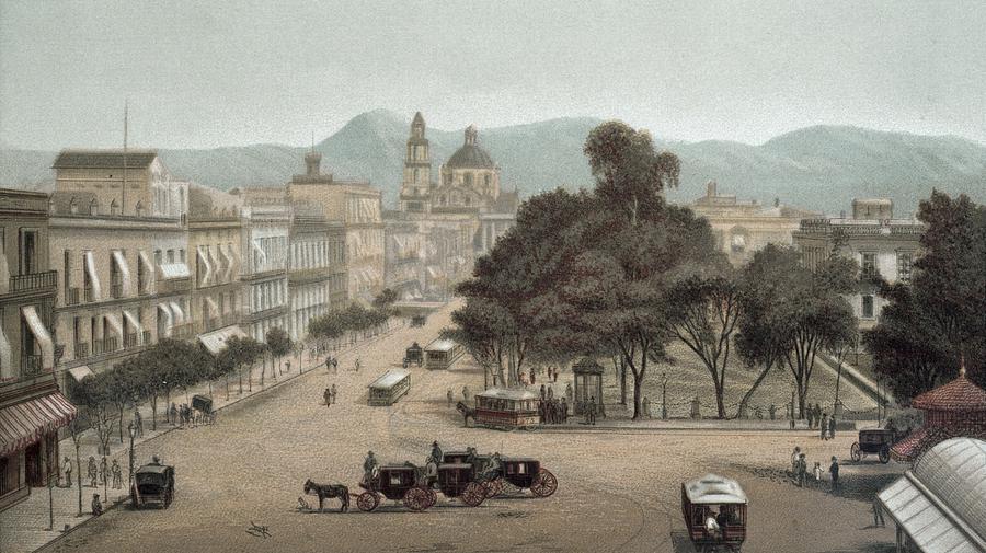 Mexico City. El Empedradillo 1885 Photograph by Everett