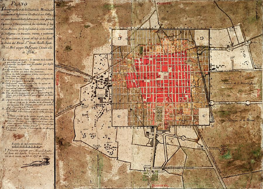Mexico City Urban Development Photograph by Library Of Congress