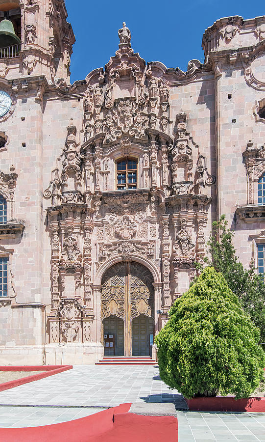 Architecture Photograph - Mexico, Guanajuato, La Valenciana Church by Rob Tilley