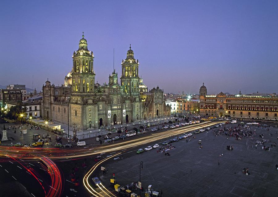 Mexico. Mexico City. Zocalo Square Photograph by Everett - Fine Art America