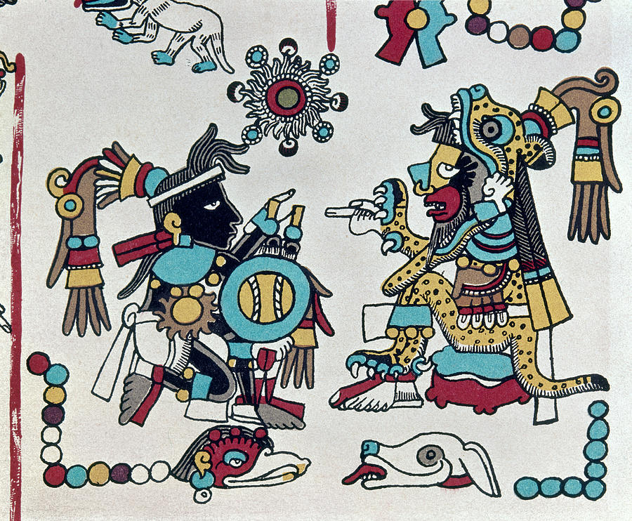 Mexico Mixtec Rulers Painting by Granger