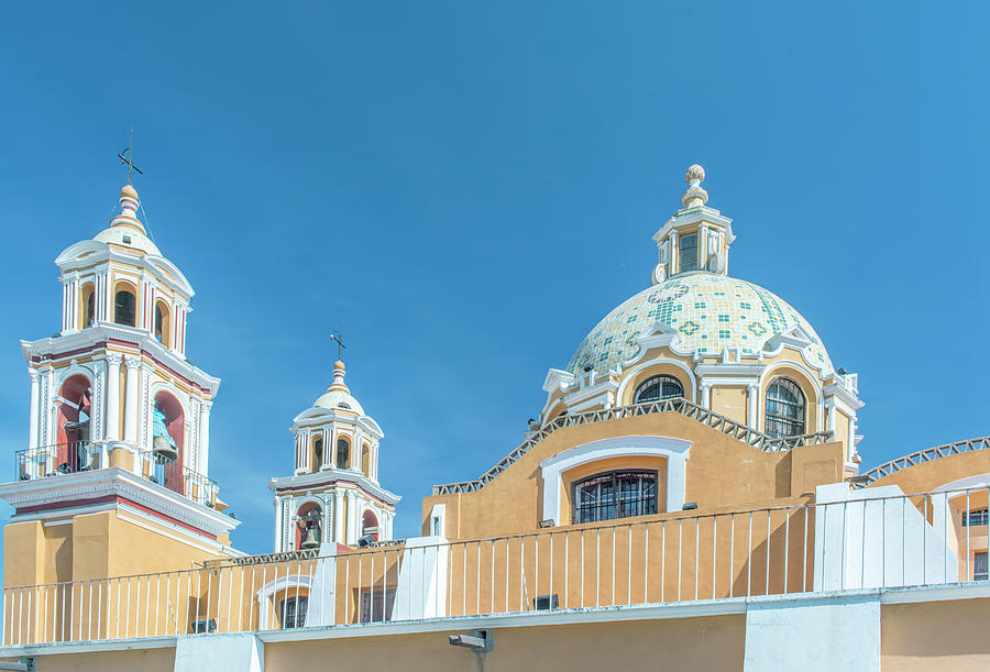 Architecture Photograph - Mexico, Puebla, Cholula, Santuario De by Rob Tilley