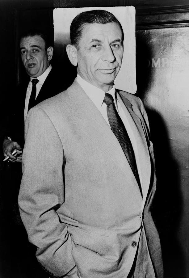 Vintage Photograph - Meyer Lansky - The Mobs Accountant 1957 by Mountain Dreams