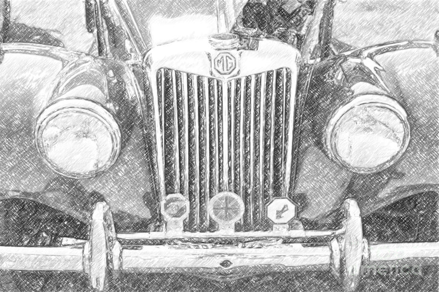 MG Automobile Digital Art by Dale Powell