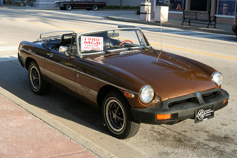 MGB Convertible at Daytona Beach in Florida Photograph by Carl Purcell ...