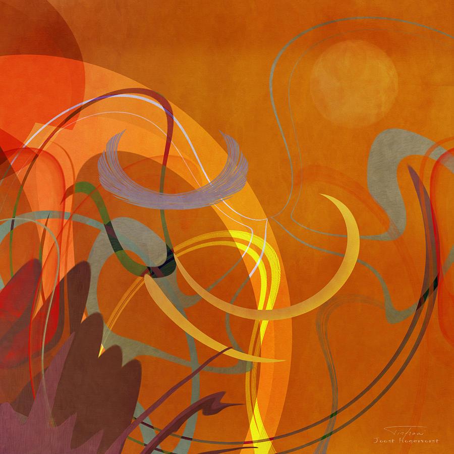 Abstract Drawing - MGL - Abstract Twirl 05 by MGL Meiklejohn Graphics Licensing
