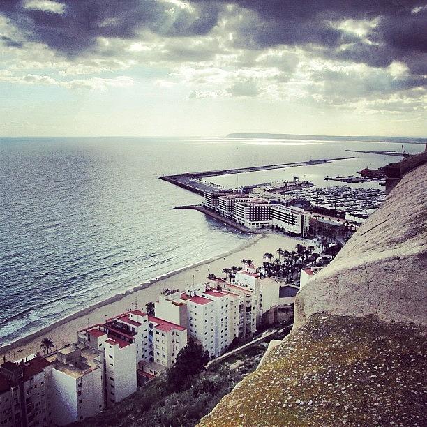 Lonely Photograph - #mgmarts #spain #seaside #sea #view by Marianna Mills