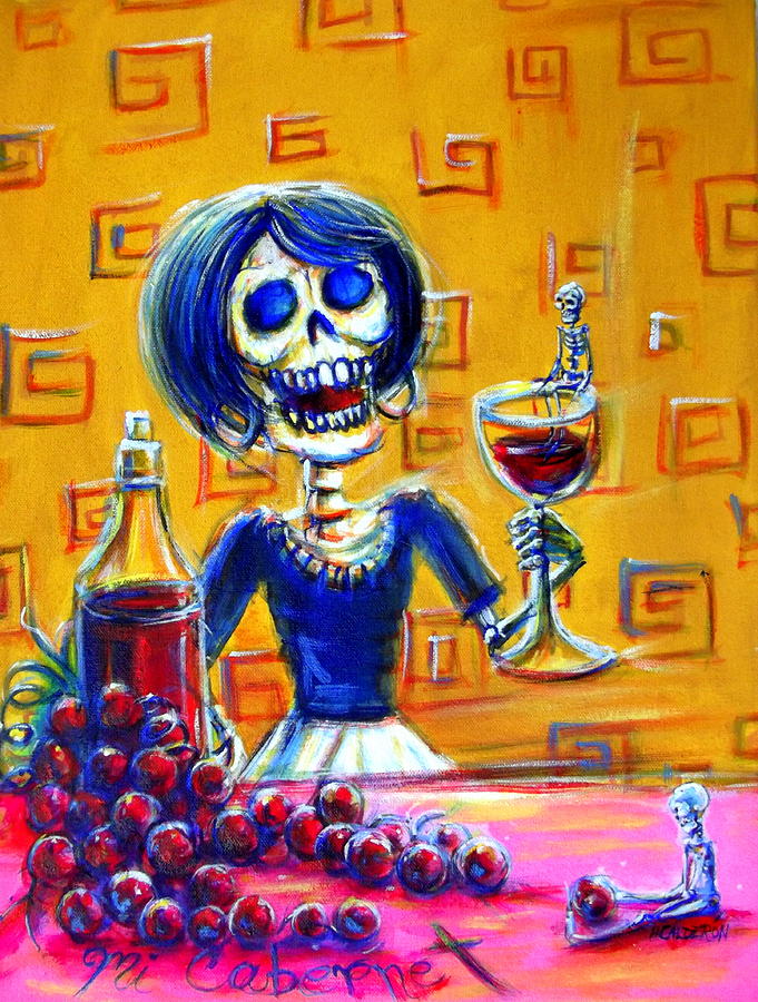 Wine Painting - Mi Cabernet by Heather Calderon