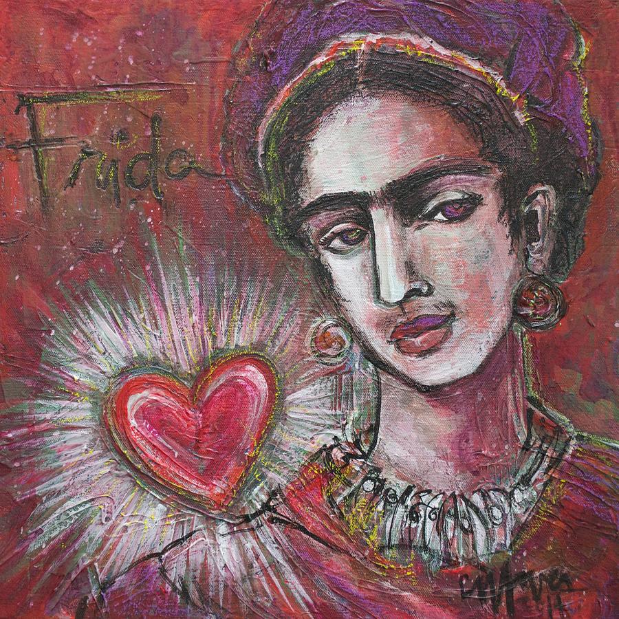 Mi Frida y Mi Corazon Painting by Laurie Maves ART