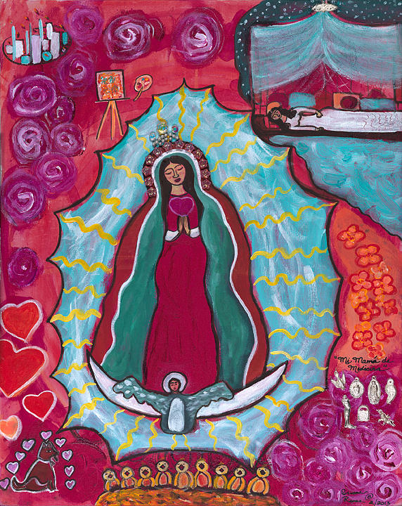 Feminine Divine Painting - Mi Mama De Medicina by Susan Risse Feminine Divine Painting - Mi Mama De Medicina by Susan Risse