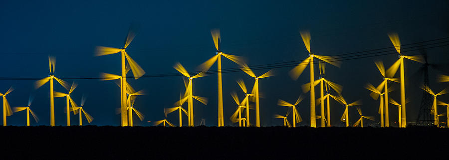 MI3 Wind Turbines 3 Photograph by Scott Campbell