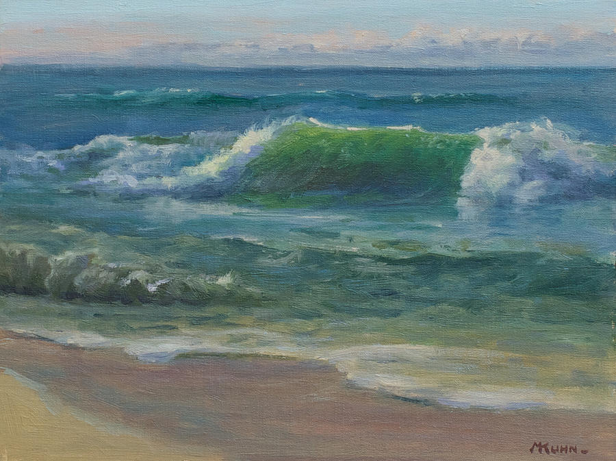 Miacomit Beach Painting by Marianne Kuhn