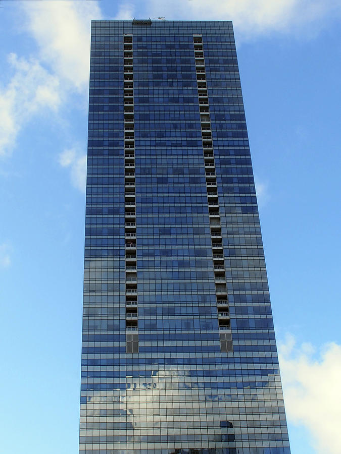 Miami Sky and Glass Skyscraper Photograph by Karen Zuk Rosenblatt