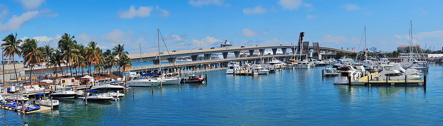 Miami Bayside Marketplace Photograph by Songquan Deng
