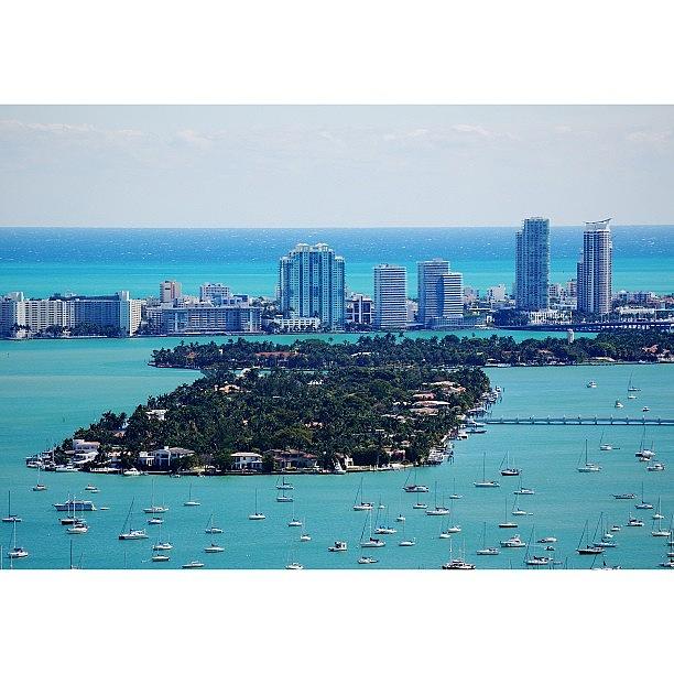 Paradise Photograph - Miami Beach & Biscayne Bay by Joel Lopez